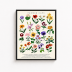 Botanical Flower Cats Canvas Wall Art Aura Canvas