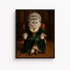 Custom Royal Queen Pet Portrait Canvas Aura Canvas