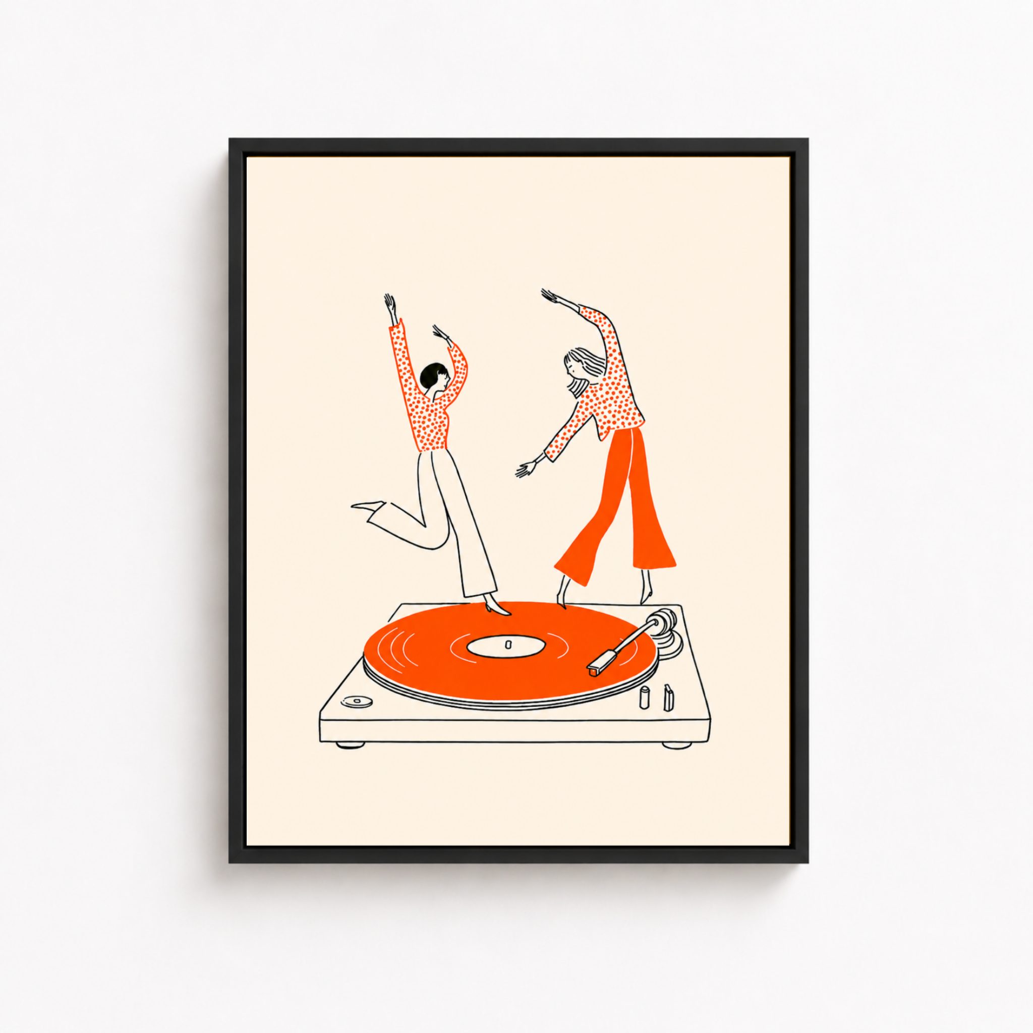 Dancing On Vinyl Canvas Wall Art Aura Canvas