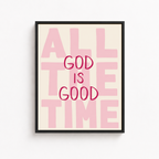 All The Time God Is Good Canvas Wall Art Aura Canvas