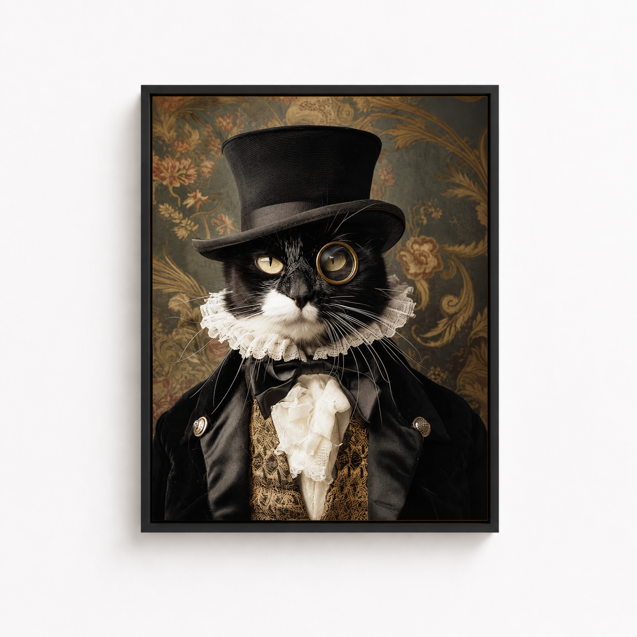 Custom Victorian Pet Portrait Canvas Aura Canvas