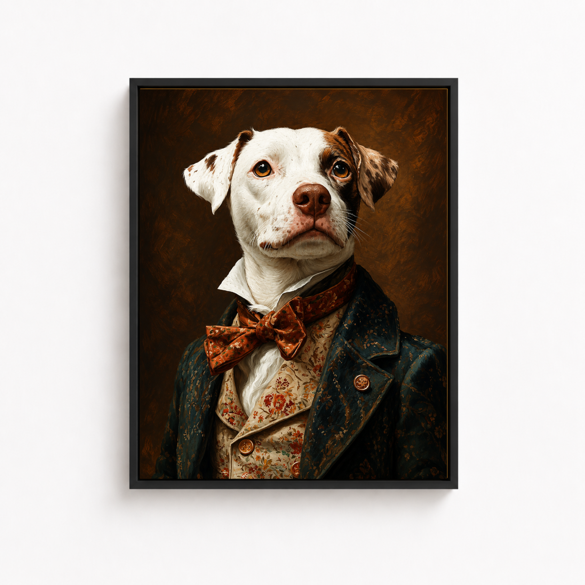 Distinguished Dog Portrait Canvas Aura Canvas