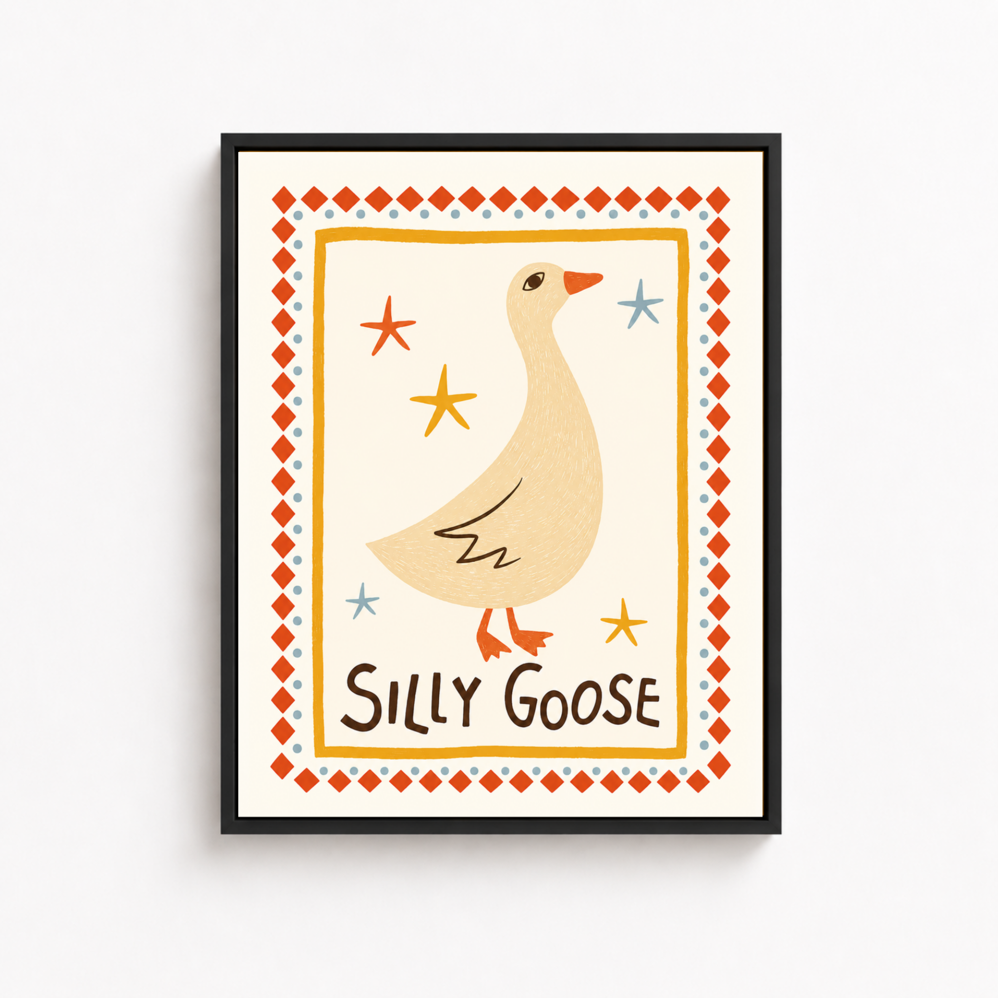 Silly Goose Canvas Wall Art Aura Canvas