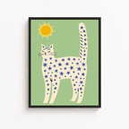 Star Cat Canvas Wall Art Aura Canvas