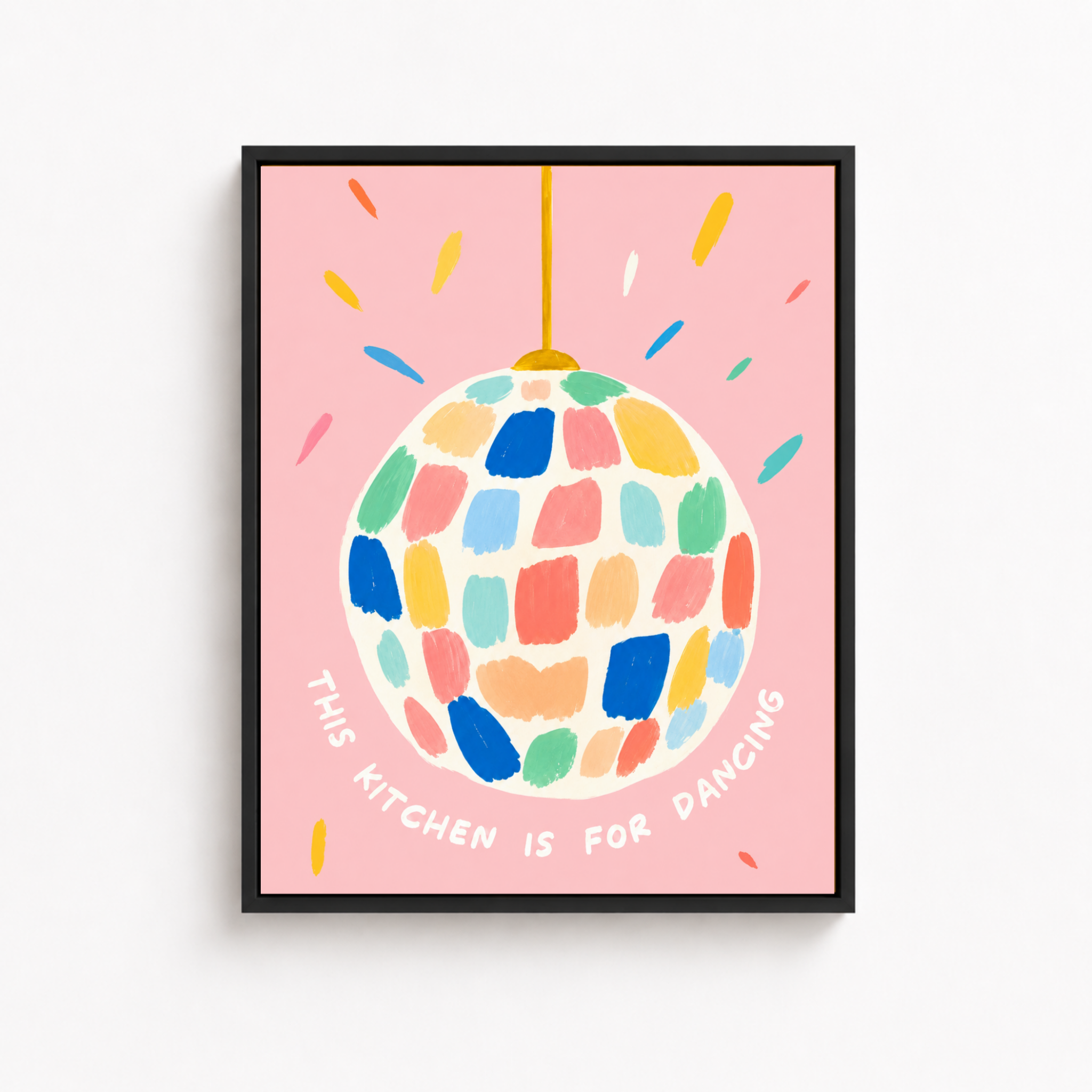 This Kitchen Is For Dancing Canvas Wall Art Aura Canvas