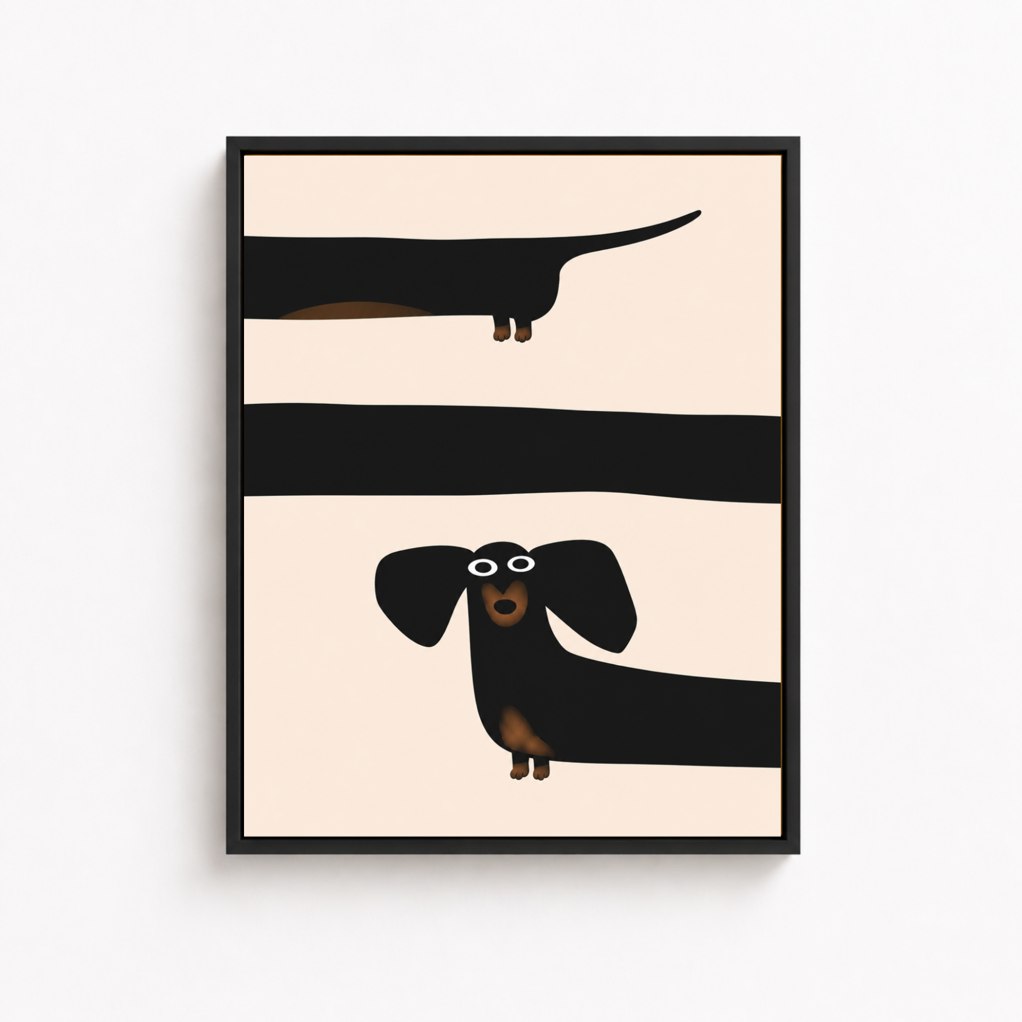 Long Dog Canvas Wall Art Aura Canvas