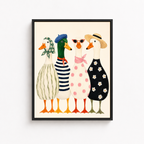 Stylish Geese Canvas Wall Art Aura Canvas