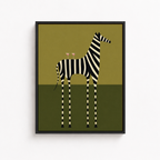 Modern Zebra Canvas Wall Art Aura Canvas