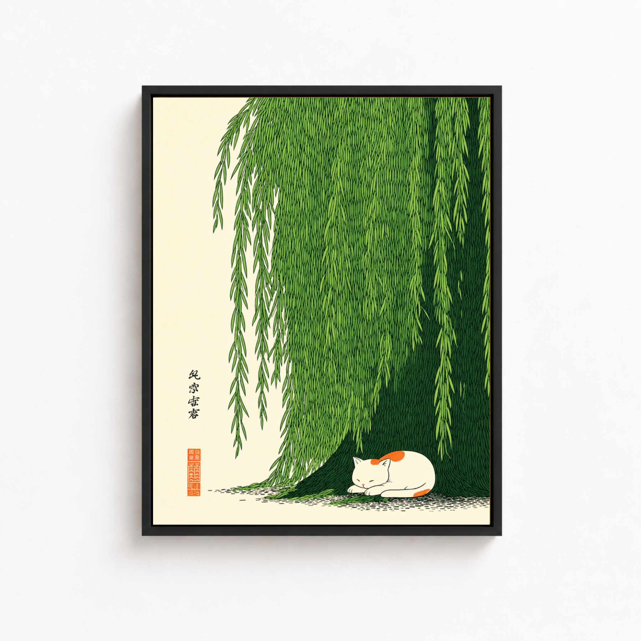 Willow Cat Canvas Wall Art Aura Canvas