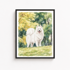 Watercolor Dog Canvas Wall Art Aura Canvas