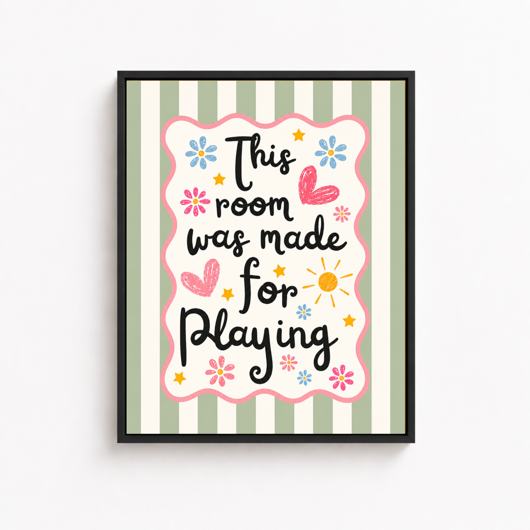 This Room Was Made For Playing Canvas Wall Art Aura Canvas