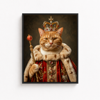 Custom Royal Cat Portrait Canvas Aura Canvas