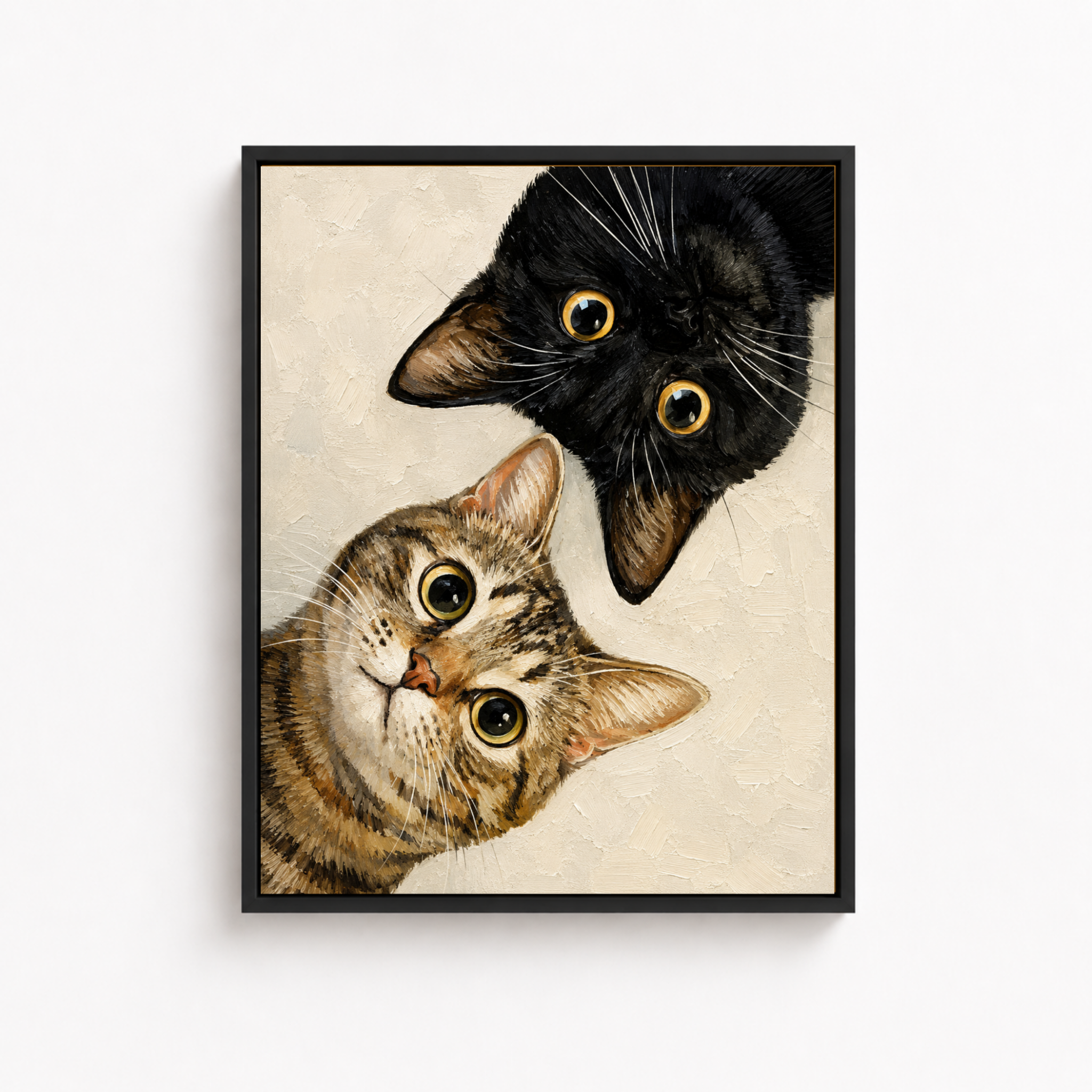 Curious Cats Canvas Wall Art Aura Canvas