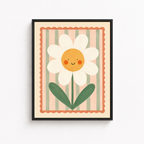 Smiling Daisy Canvas Wall Art Aura Canvas