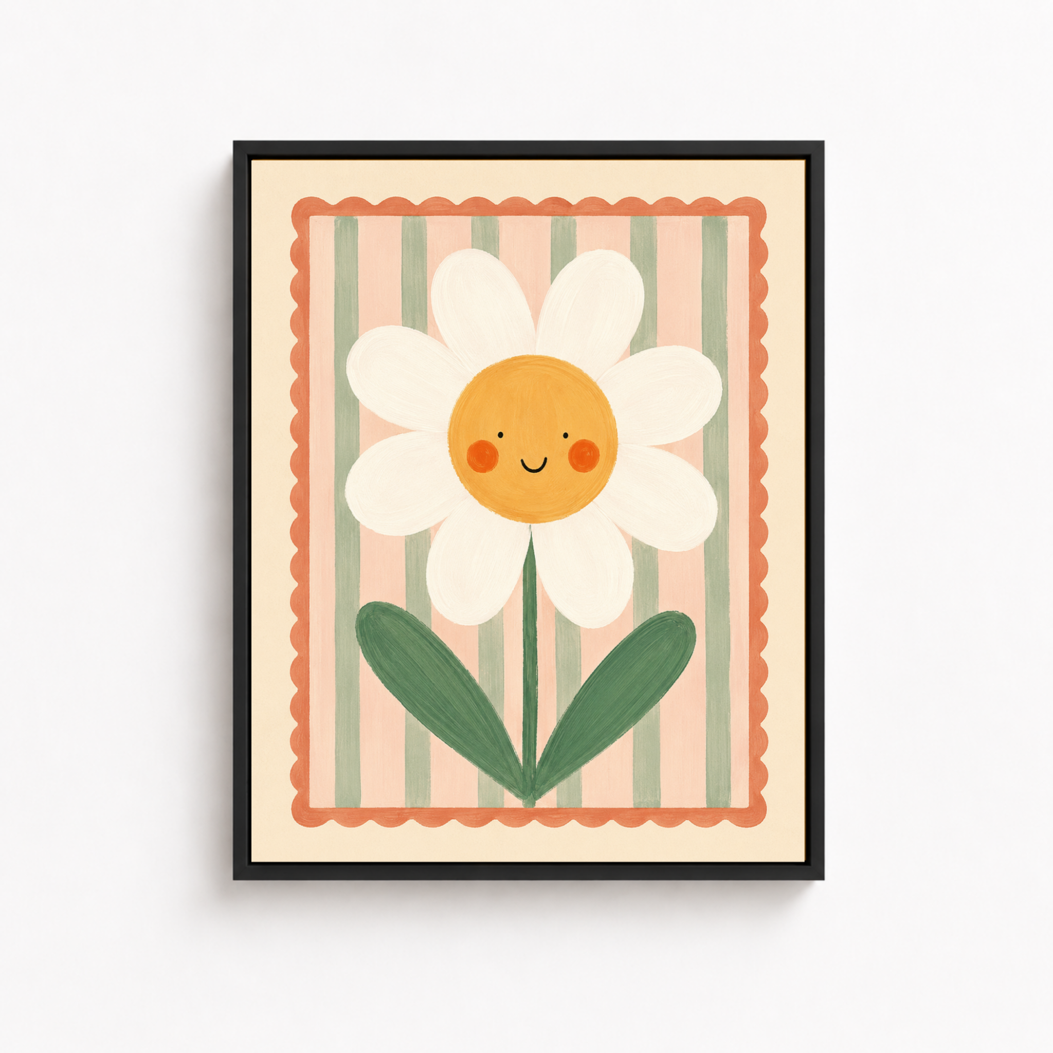 Smiling Daisy Canvas Wall Art Aura Canvas