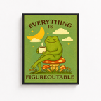 Motivational Frog Canvas Wall Art Aura Canvas