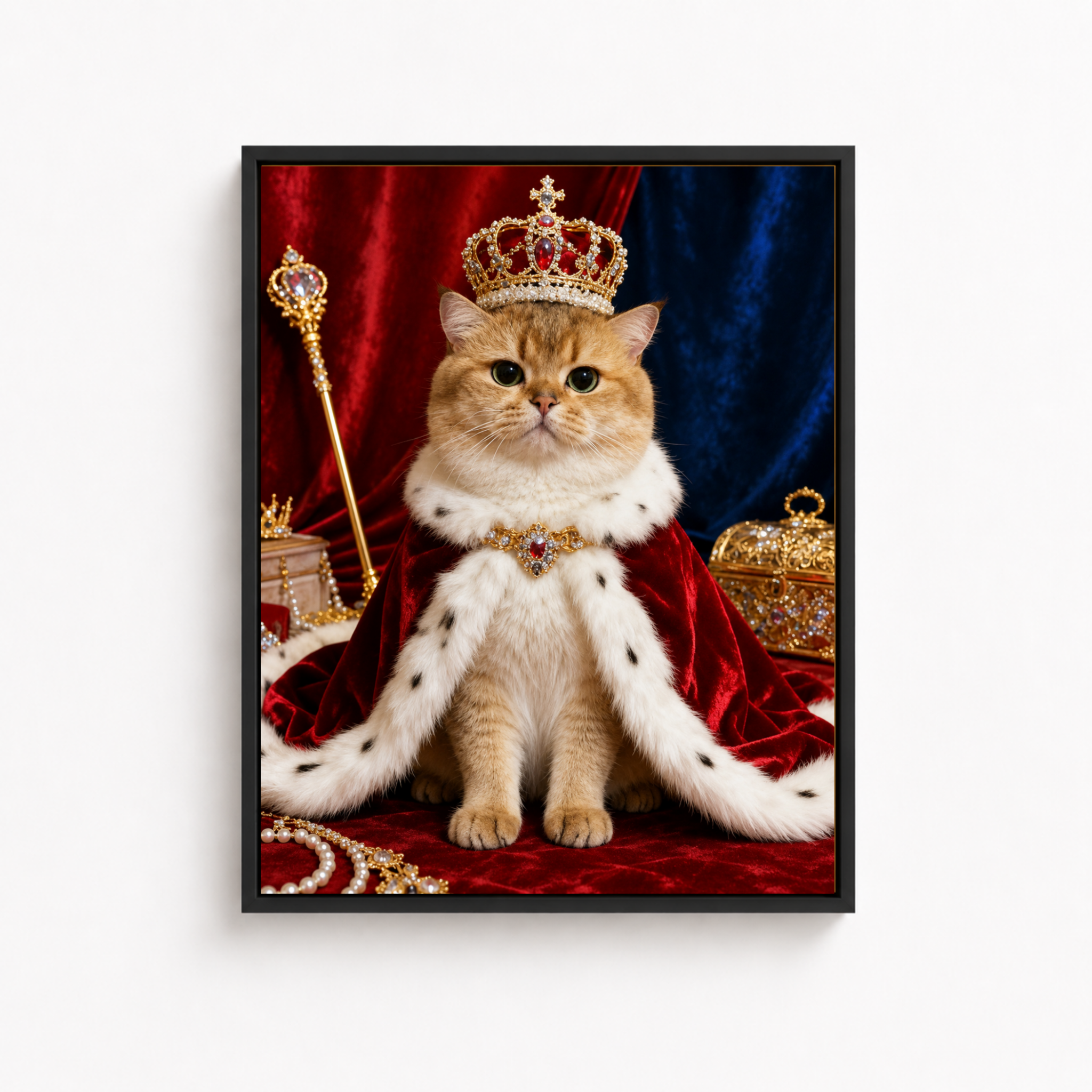 Royal Cat Canvas Wall Art Aura Canvas