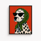 Stylish Dalmatian Dog Canvas Wall Art Aura Canvas