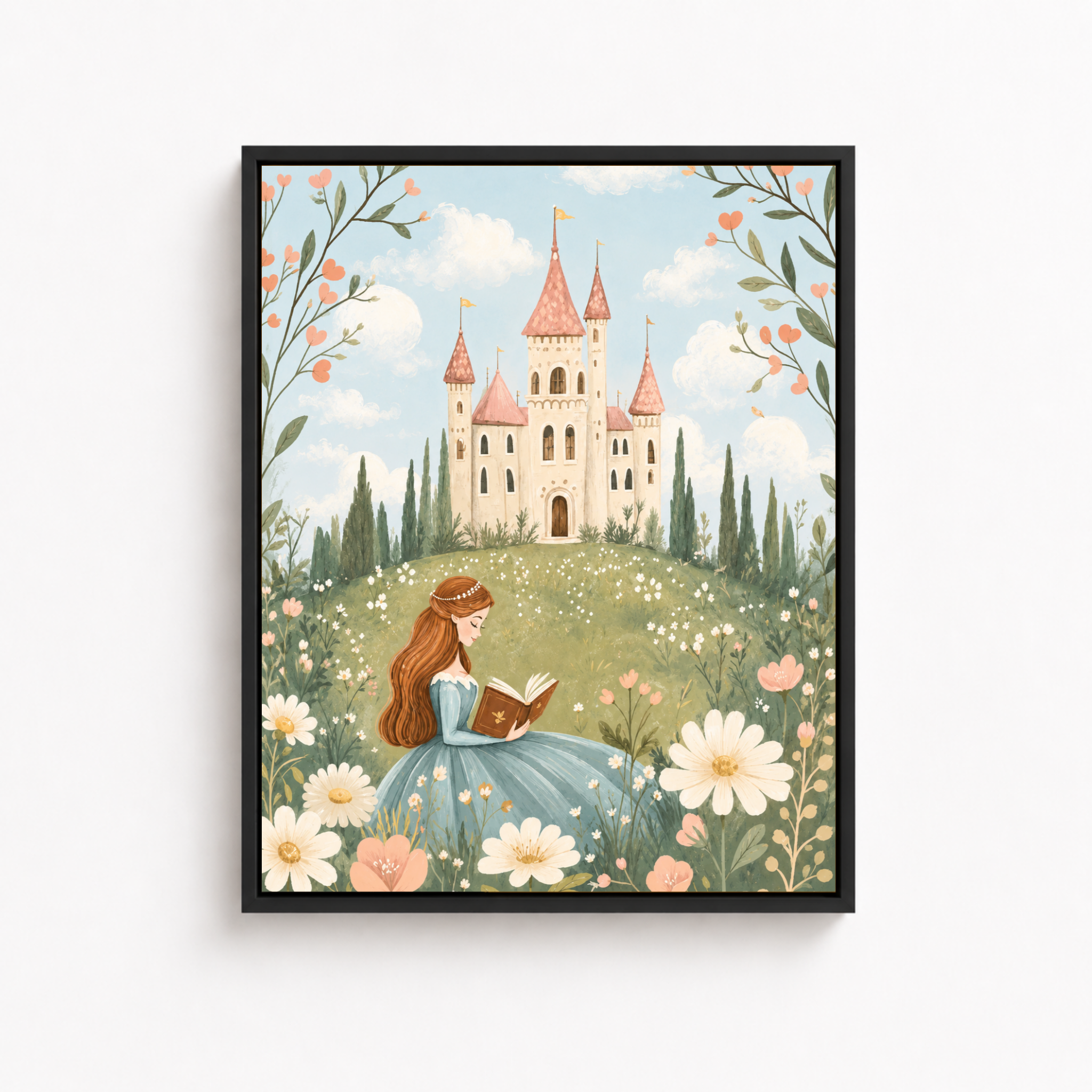 Princess Castle Canvas Wall Art Aura Canvas