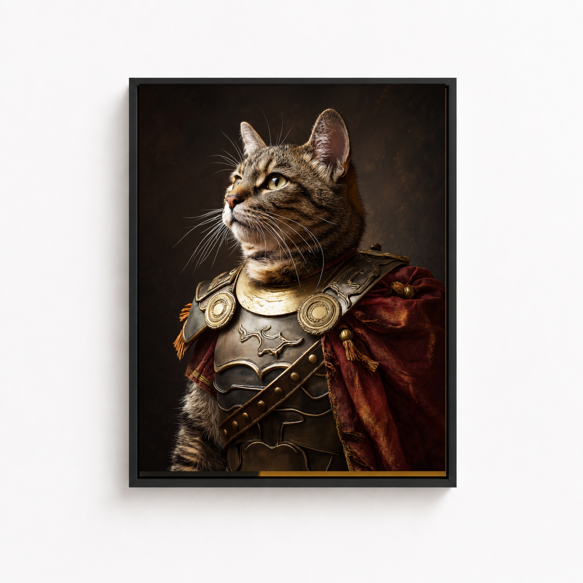 Custom Warrior Pet Portrait Canvas Aura Canvas
