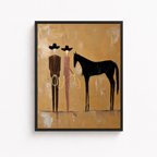 Western Horse Canvas Wall Art Aura Canvas