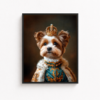 Custom Royal Dog Portrait Canvas Aura Canvas