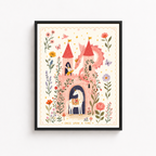 Fairy Tale Castle Canvas Wall Art Aura Canvas