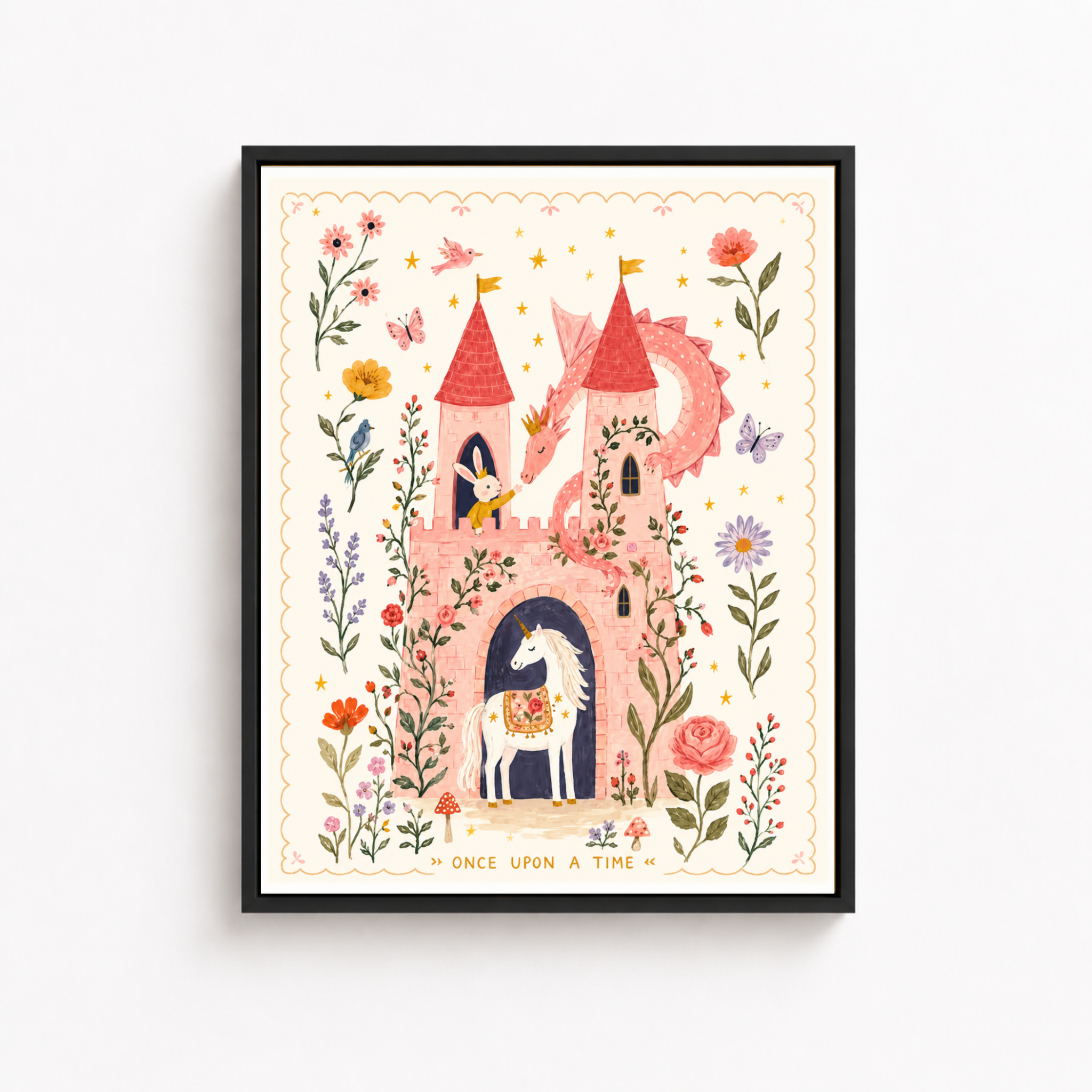 Fairy Tale Castle Canvas Wall Art Aura Canvas