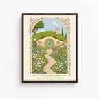Enchanted Garden Cottage Canvas Wall Art Aura Canvas