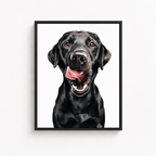 Custom Hand Painted Dog Portrait Canvas Aura Canvas