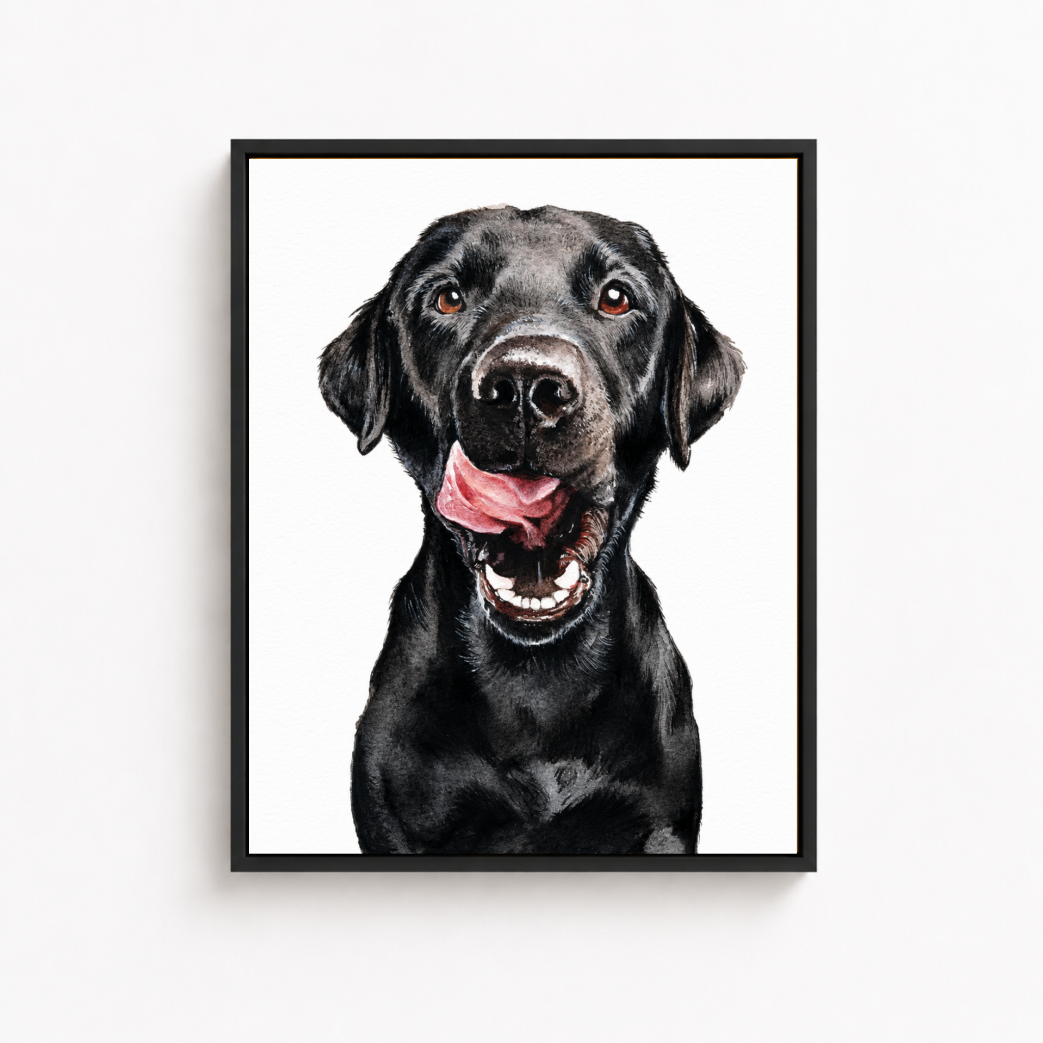 Custom Hand Painted Dog Portrait Canvas Aura Canvas