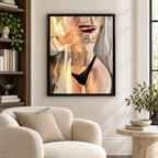 Woman Holding Red Wine Glass Canvas Wall Art
