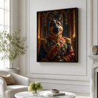Custom Royal Commander Pet Portrait Canvas