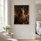 Custom Royal Commander Pet Portrait Canvas