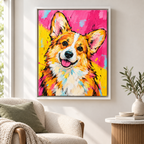 Custom Pet Portrait Pop Art Canvas Wall Art - personalized canvas detail 4