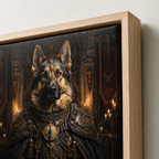 Custom Medieval Royal Pet Portrait Canvas
