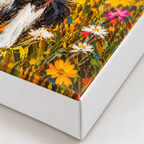 Custom Pet Portrait Wildflower Sunset Canvas Wall Art - personalized canvas detail 9