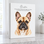 Custom Pet Memorial Portrait personalized wall art mockup