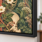 Vintage Botanical Human Anatomy Canvas Wall Art