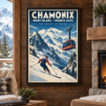 Mont-Tremblant Vintage Ski Canvas Wall Art - main canvas artwork