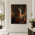 Custom Royal Commander Pet Portrait Canvas
