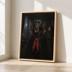 Custom Vampire Pet Portrait Canvas Wall Art
