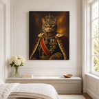 Custom Royal Pet Portrait Canvas