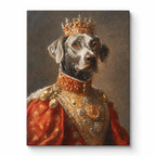 Custom Royal Pet Portrait Canvas - Personalized Dog King Painting Aura Canvas