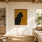 Rebel Black Cat Canvas Wall Art Aura Canvas