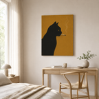 Rebel Black Cat Canvas Wall Art Aura Canvas