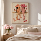 Girls Night Wine Canvas Wall Art