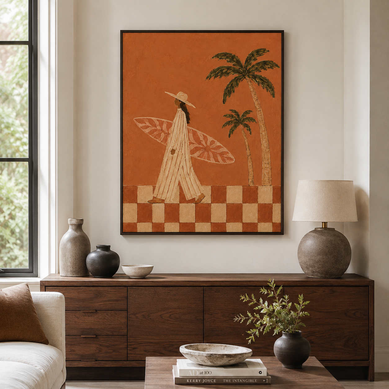 Surfer Girl Canvas Wall Art