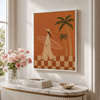 Surfer Girl Canvas Wall Art