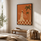 Surfer Girl Canvas Wall Art